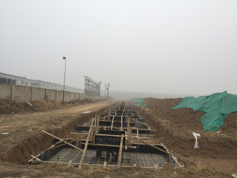 地腳螺栓在承臺內(nèi) 基礎(chǔ)鋼筋固定