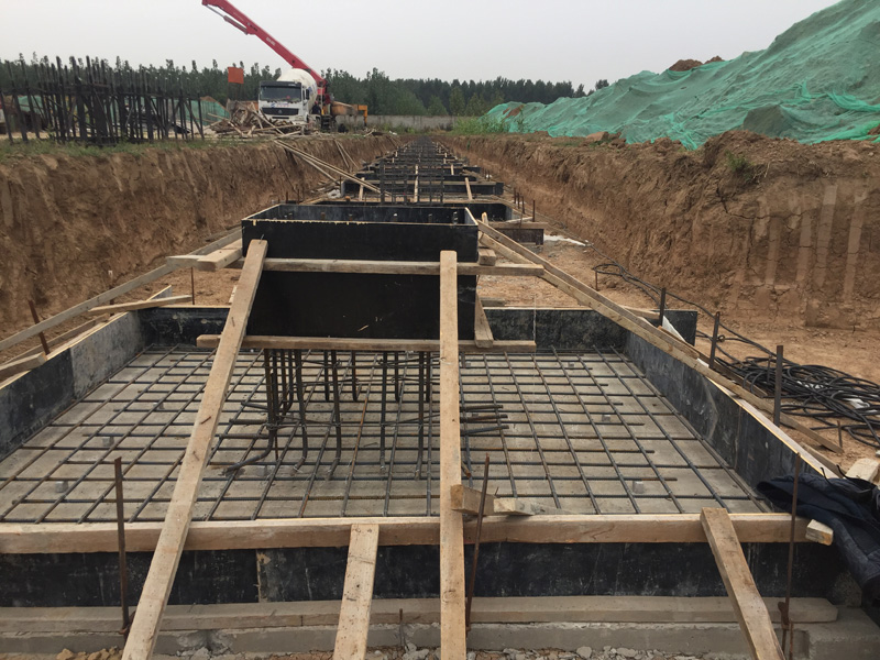 基礎(chǔ)施工 地腳螺栓在承臺內(nèi)基礎(chǔ)固定